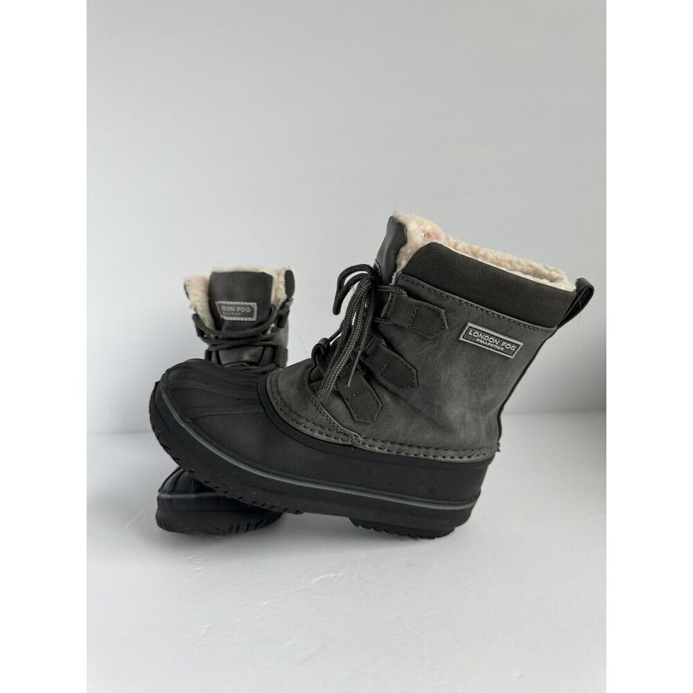 London Fog Kids Boys Cheshire Water Resistant Duck Boots Shoes, US Size 13